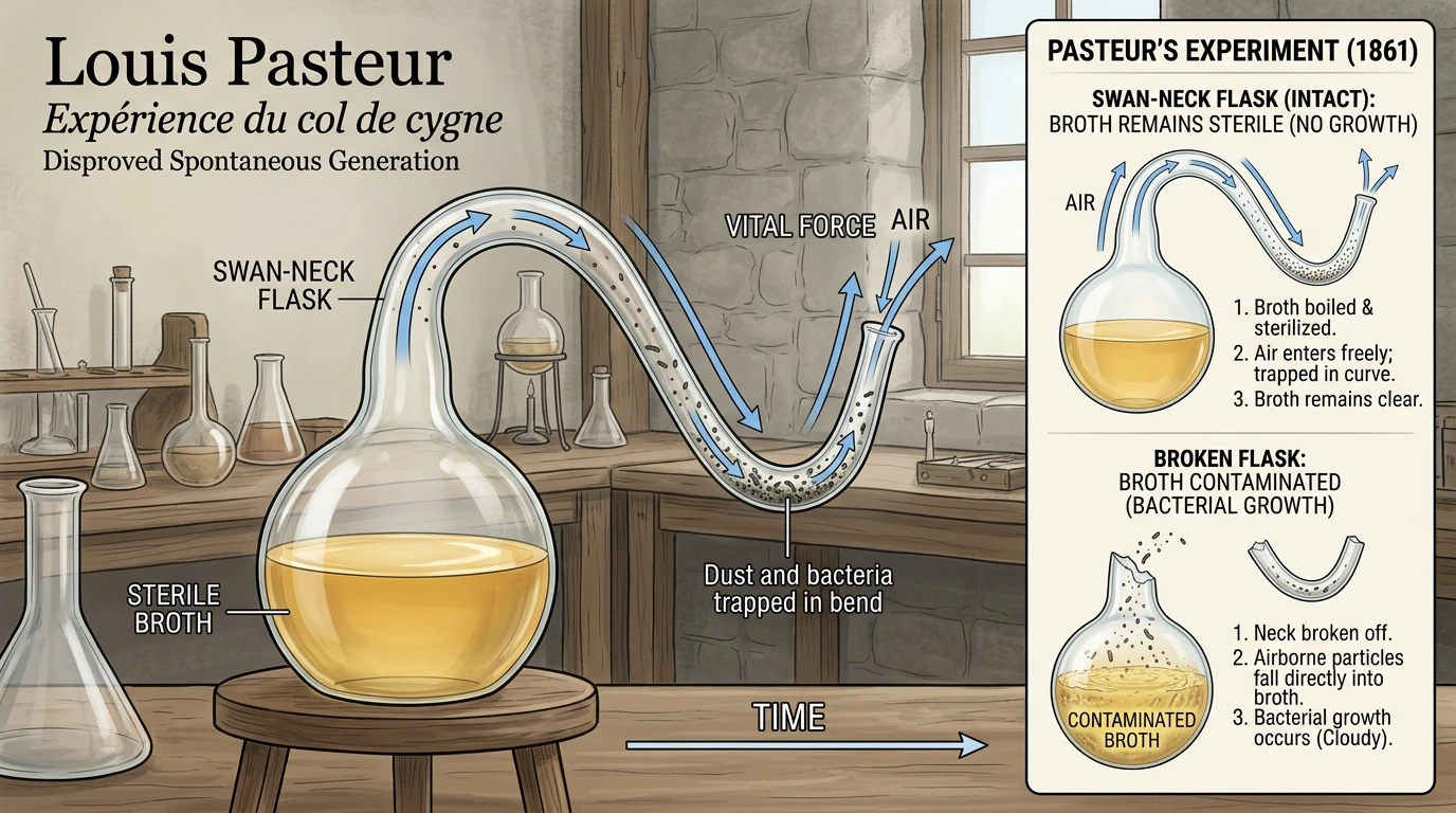 Thí nghiệm bình cổ thiên nga của Louis Pasteur (1861)